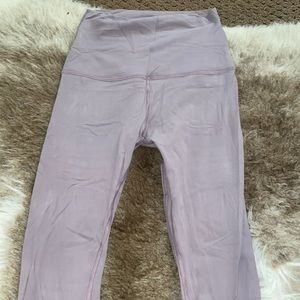 Size 4 light purple lavender lululemon full length legging pants NWOT